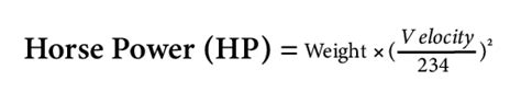 human horsepower calculator.